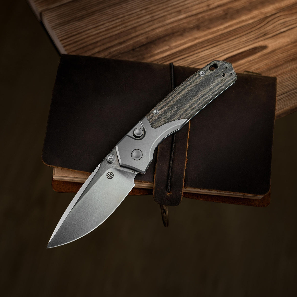 Psyop 299 | Green Micarta + Satin S35VN - A2218