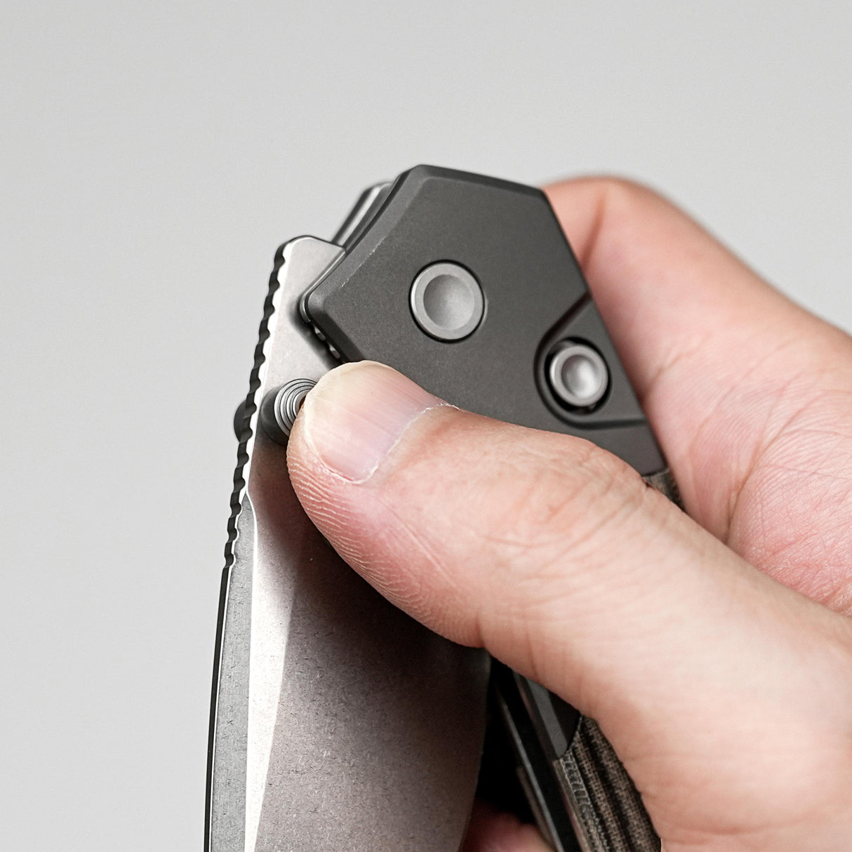 Psyop 299 | Green Micarta + Stonewash S35VN - A2220