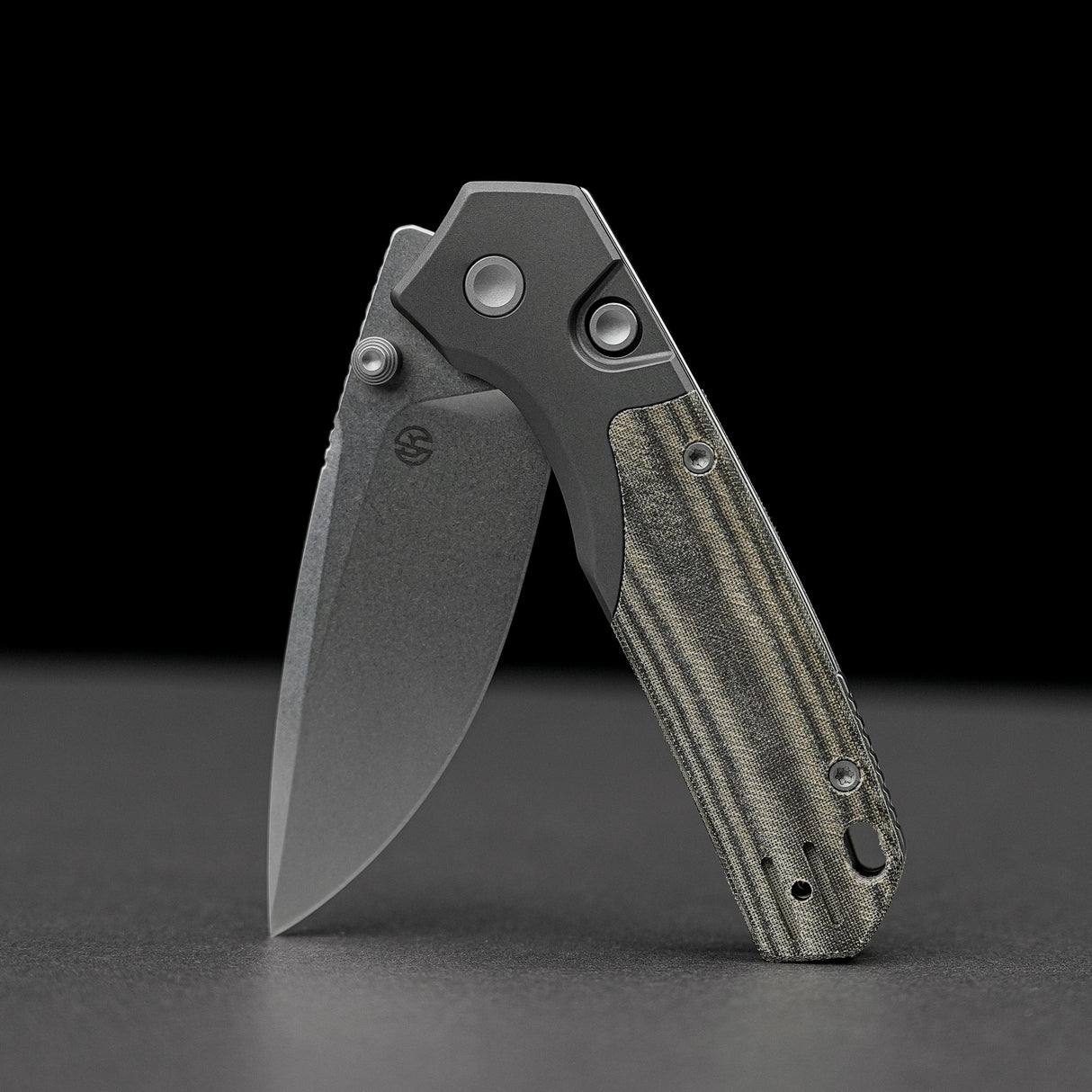 Psyop 299 | Green Micarta + Stonewash S35VN - A2220