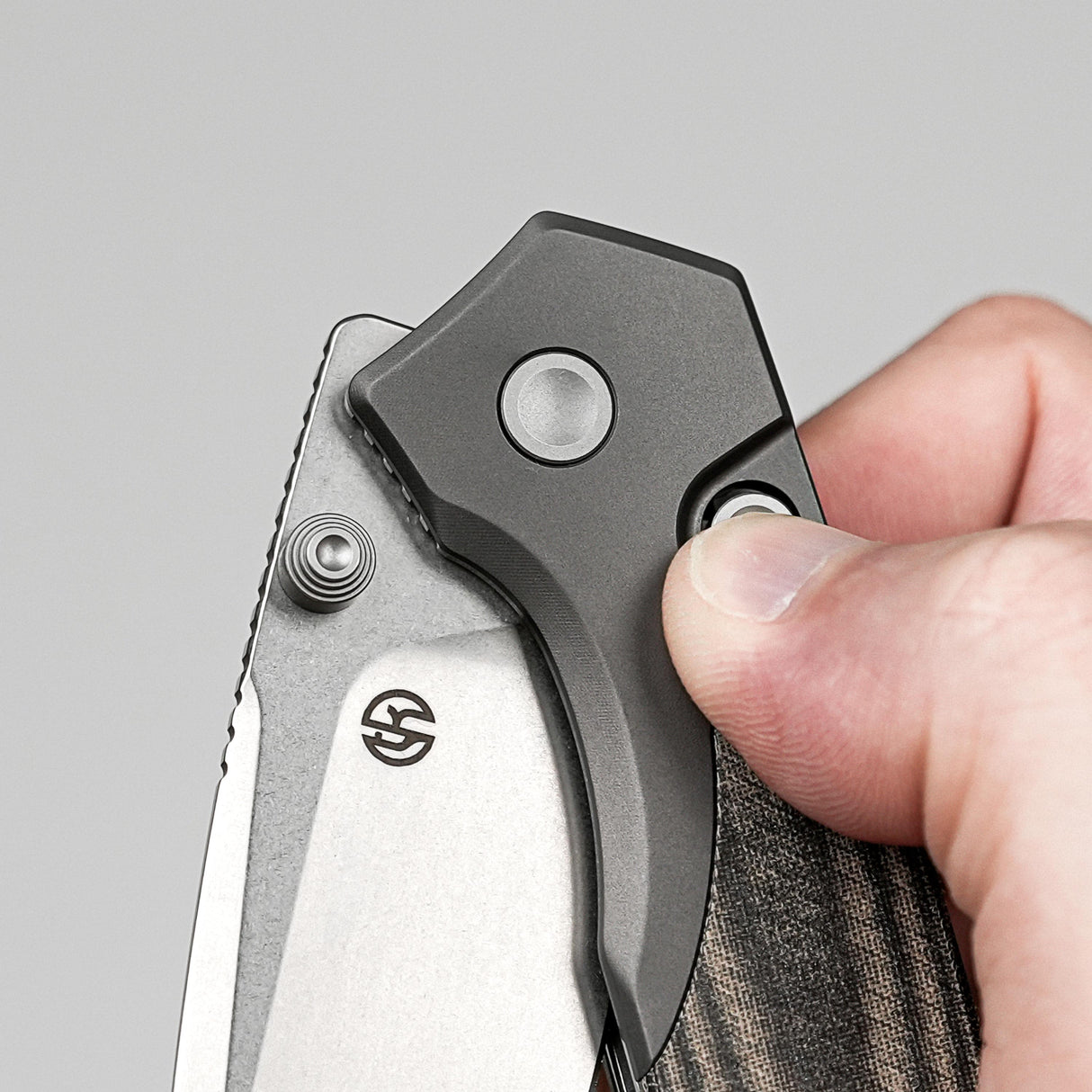 Psyop 299 | Green Micarta + Stonewash S35VN - A2220