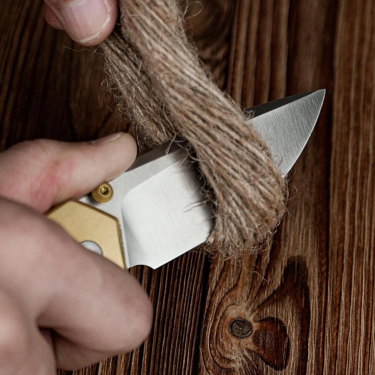 Psyop 299 | Teal Micarta/Brass + Satin S35VN - A2221