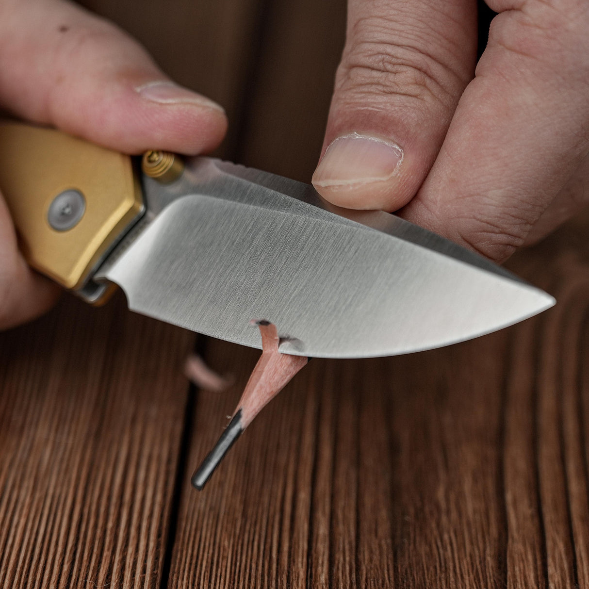 Psyop 299 | Teal Micarta/Brass + Satin S35VN - A2221