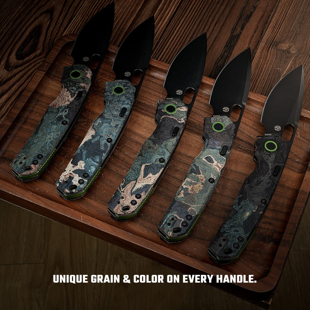 Psyop | Current Micarta + Blackwash Elmax - A2235