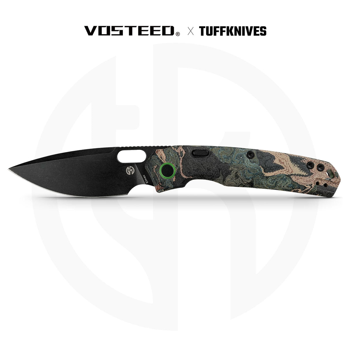Psyop | Current Micarta + Blackwash Elmax - A2235