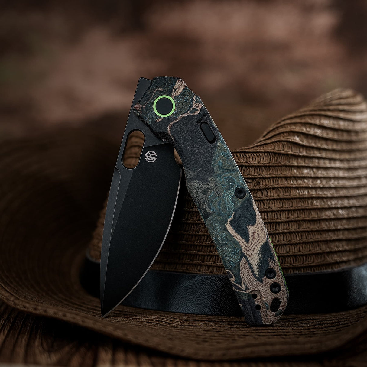 Psyop | Current Micarta + Blackwash Elmax - A2235