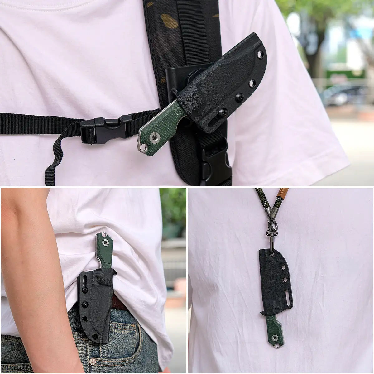 Quokka - Fixed Blade | Green Micarta + 14C289 - D0601