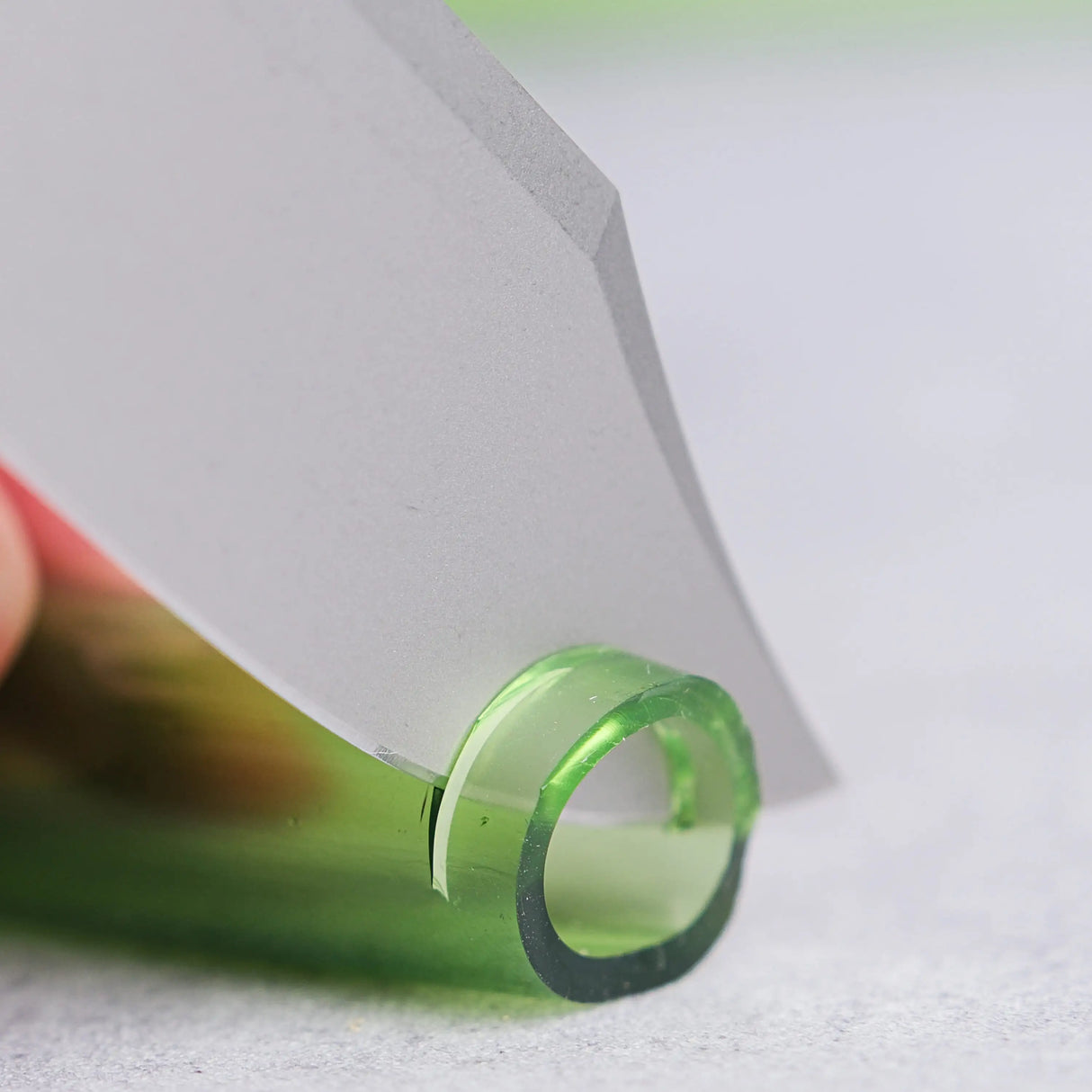 Raccoon - Top Liner Lock | Green Micarta + 14C28N Bowie - A2911