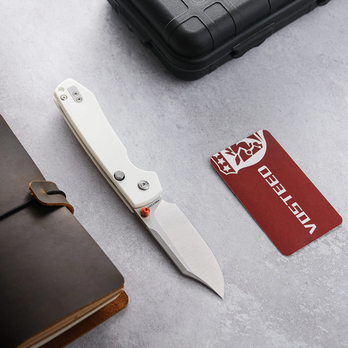 Raccoon - Top Liner Lock | White G10 + 14C28N Bowie - A2912