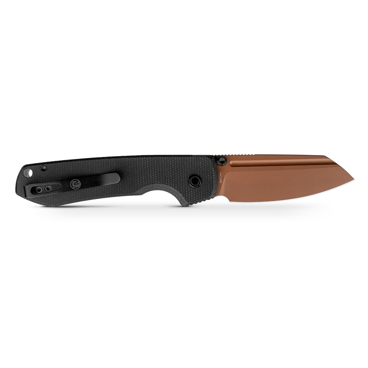 Raccoon 2.0 Top Liner Lock | Black Micarta + Copper Dune 14C28N Sheepsfoot - A2928