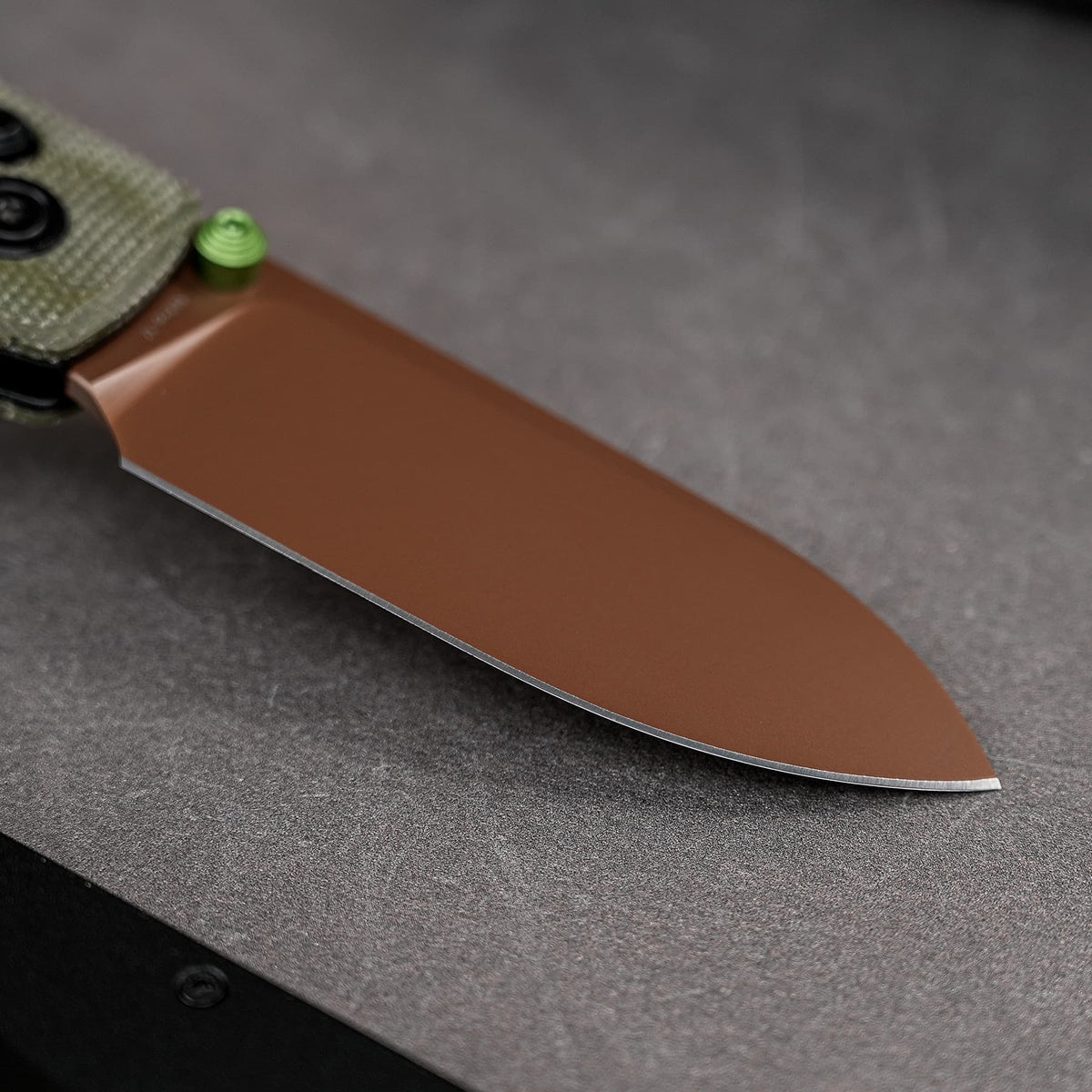 Raccoon Crossbar 2.0 ModSwap™ | Green Micarta + Copper Dune Nitro-V - A4905