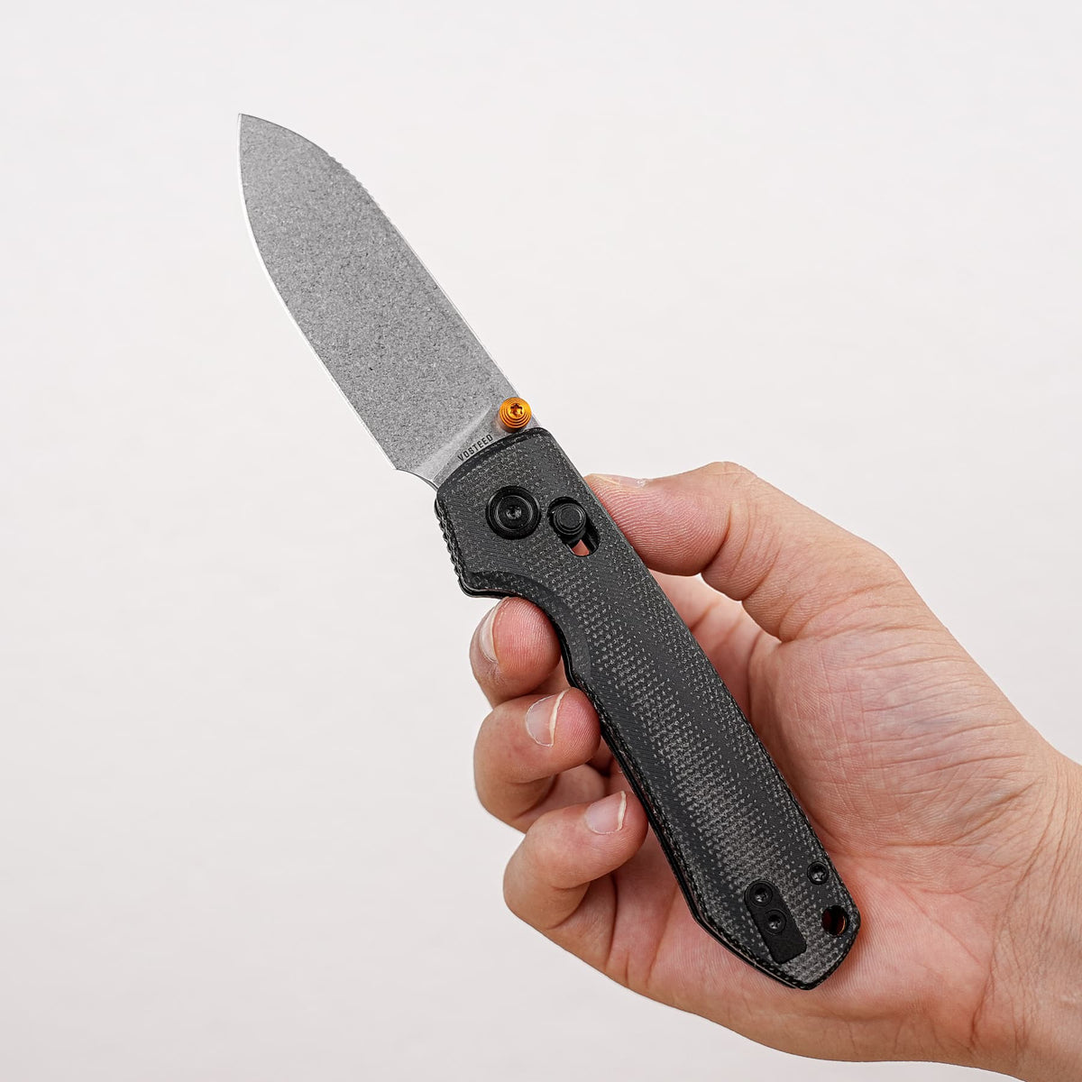 Raccoon Crossbar 2.0 ModSwap™ | Black Micarta + Stonewash Nitro-V - A4906