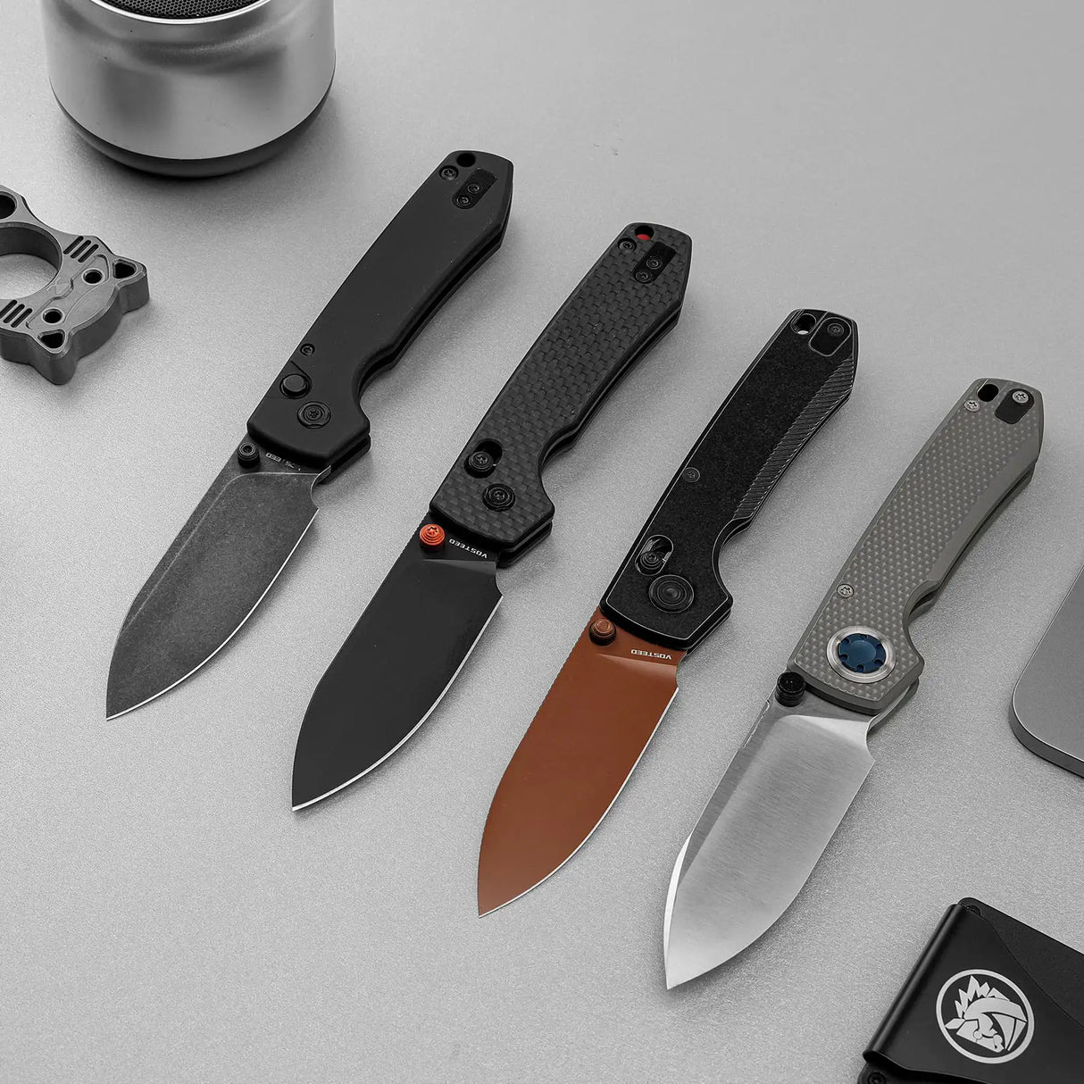 Raccoon TiSlim™ | Black Ti + Copper Dune 154CM