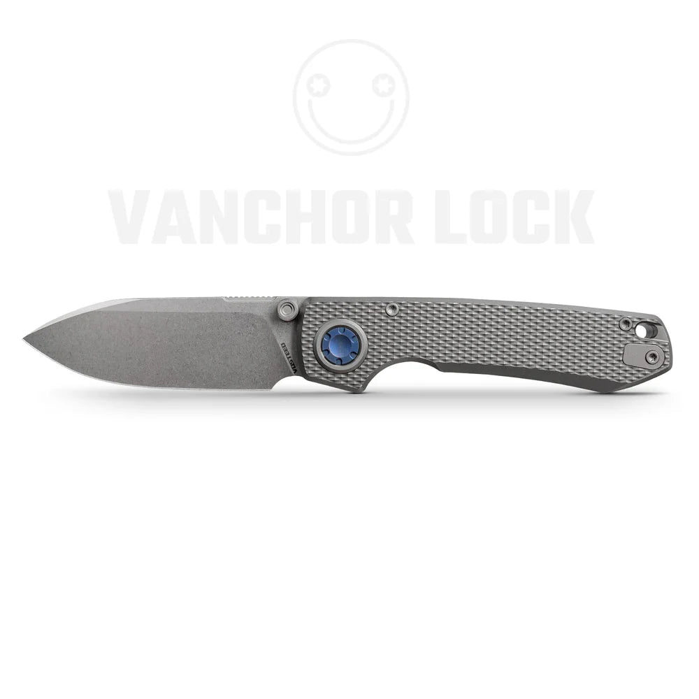 Raccoon V | Dim Grey Titanium + Stonewash Blade