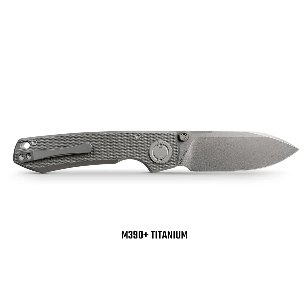 Raccoon V | Dim Grey Titanium + Stonewash Blade