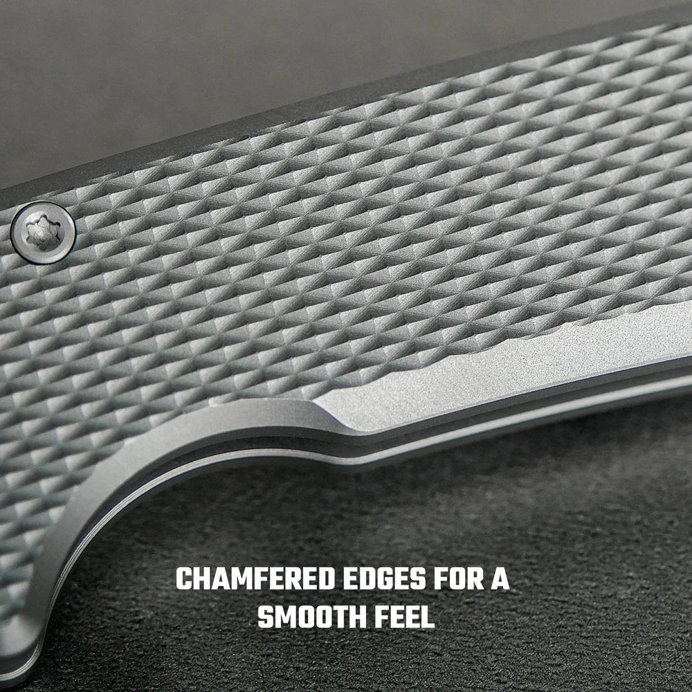 Raccoon V | Dim Grey Titanium + Stonewash Blade