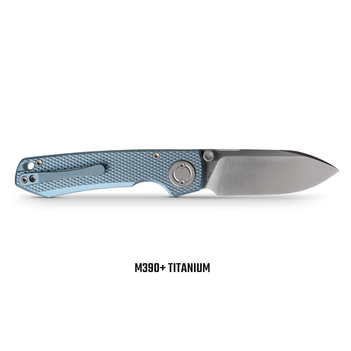 Raccoon V | Blue Titanium + Satin Blade