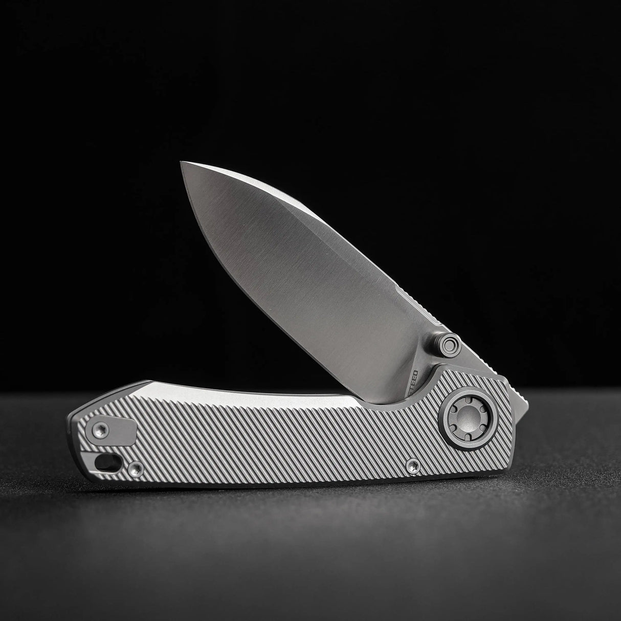 Raccoon V | Dim Grey Titanium + Satin Blade