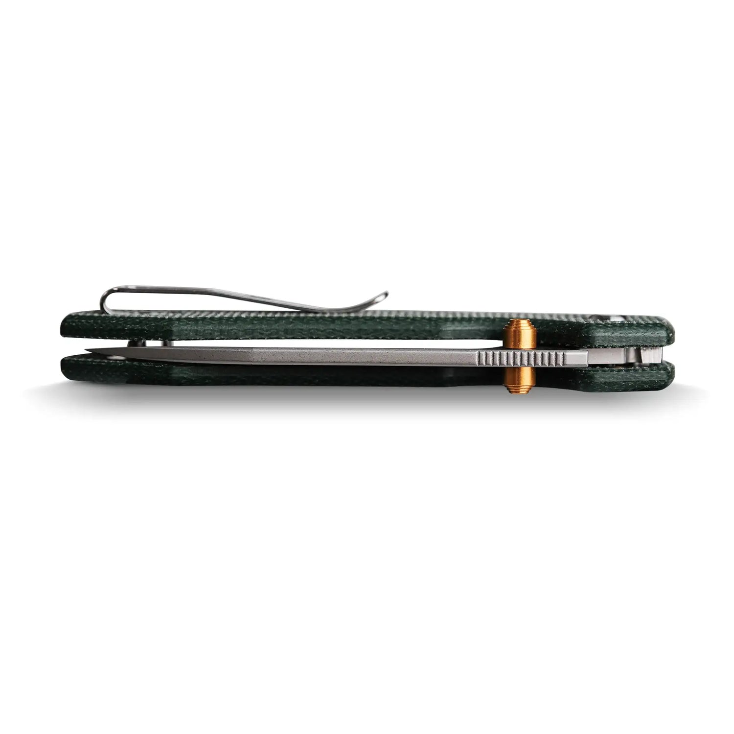 Raccoon - Top Liner Lock | Green Micarta + 14C28N Drop Point - A2904