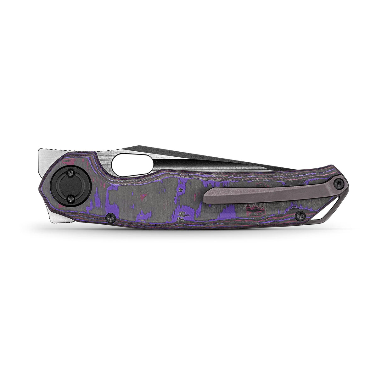 Thunderbird V | FatCarbon Purple Haze + Ti PVD Belt Satin M390 - A0319