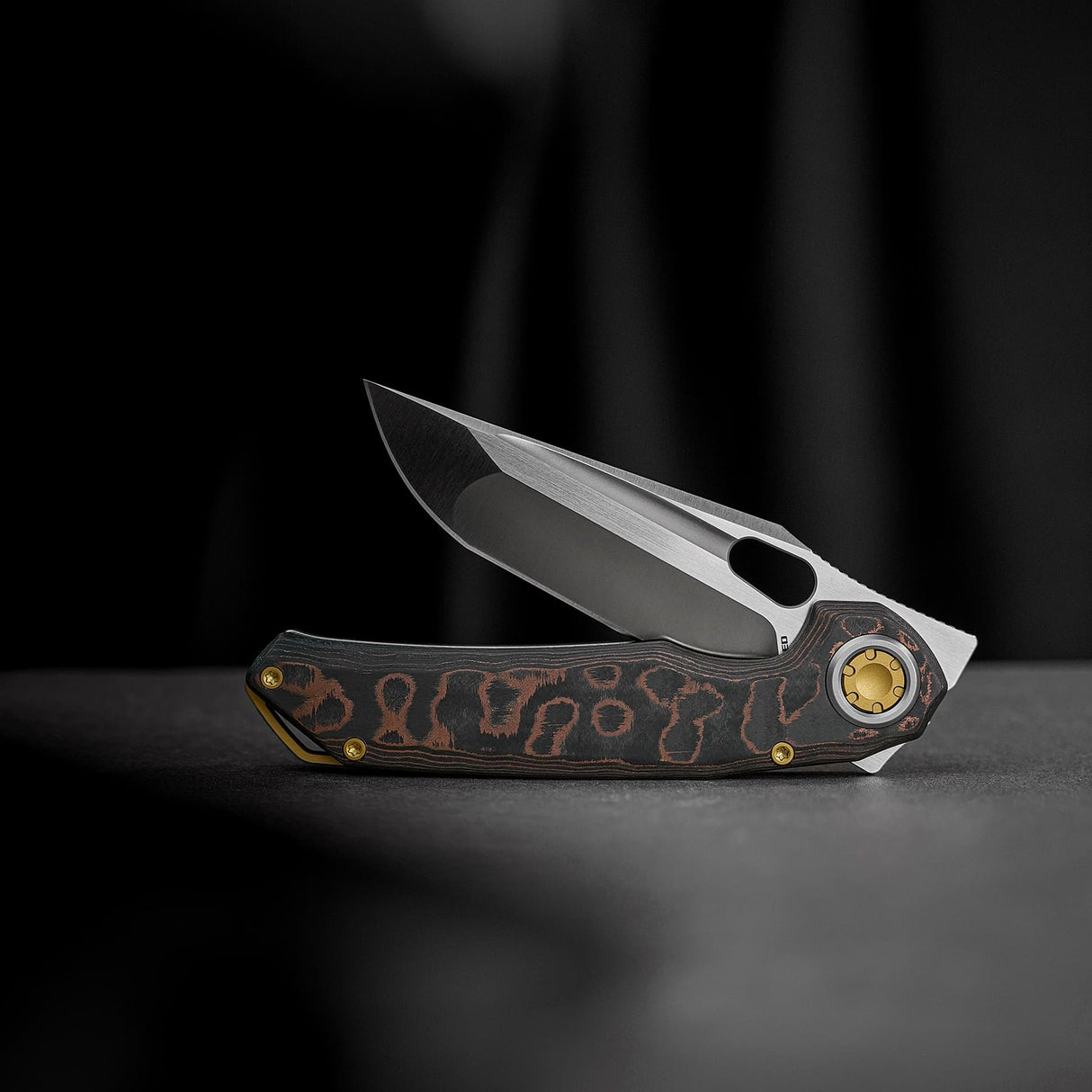 Thunderbird V | FatCarbon Copper Camo + Dual Satin & Bead Blast M390 - A0321