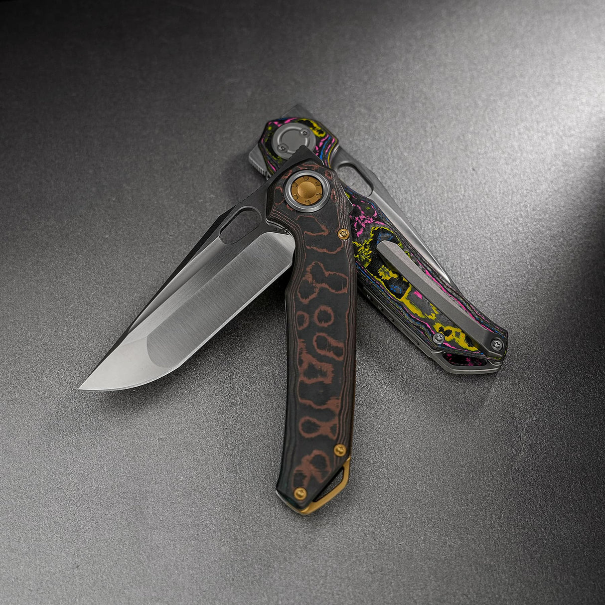 Thunderbird V | FatCarbon Copper Camo + Dual Satin & Bead Blast M390 - A0321