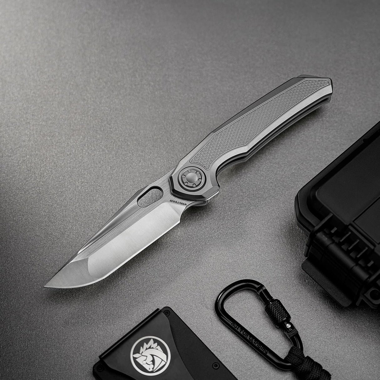 Thunderbird V | Grey Ti + Dual Satin & Bead Blast M390 - A0324