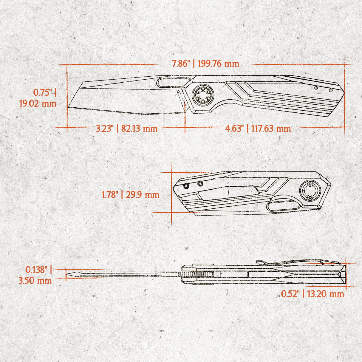 Xeno | Dark Red-Purple Ti + Satin Vanax