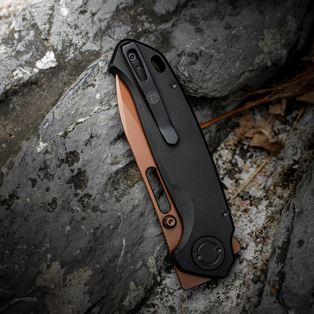 Zander - Vanchor Lock® | Black Aluminium + Copper Dune S35VN - A4601