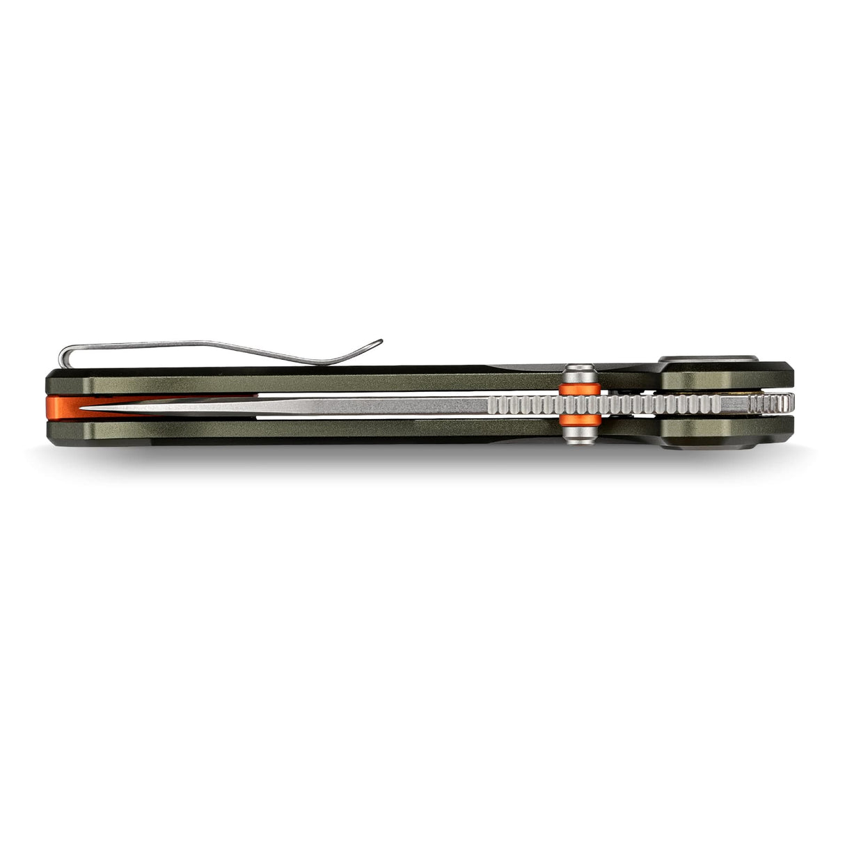 Zander - Vanchor Lock® | Olive Green Aluminium + Stonewash S35VN - A4602