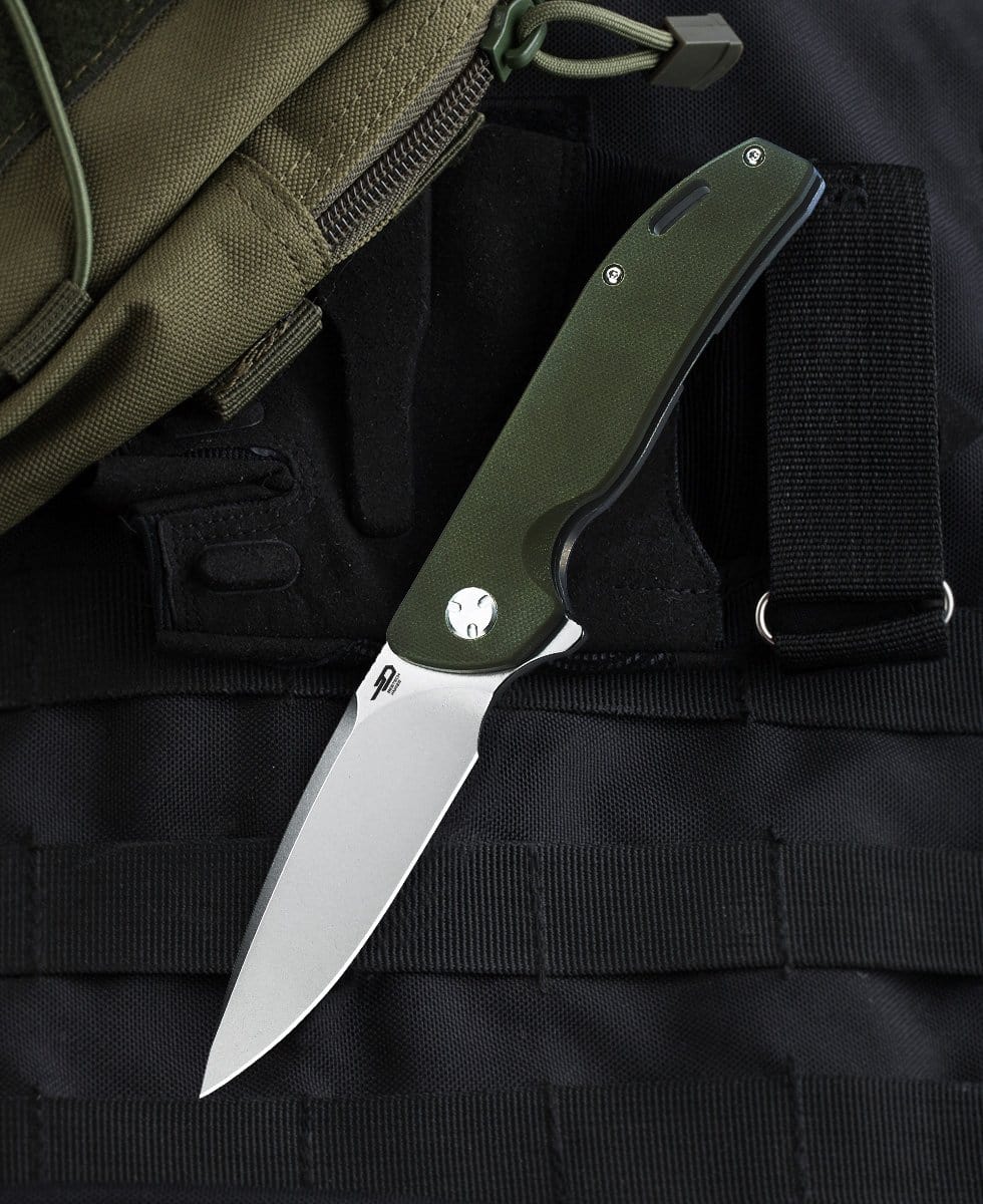 Bestech Knives | Bison | Titanium Framelock, Folding Knife, Bestech,Adventure Carry