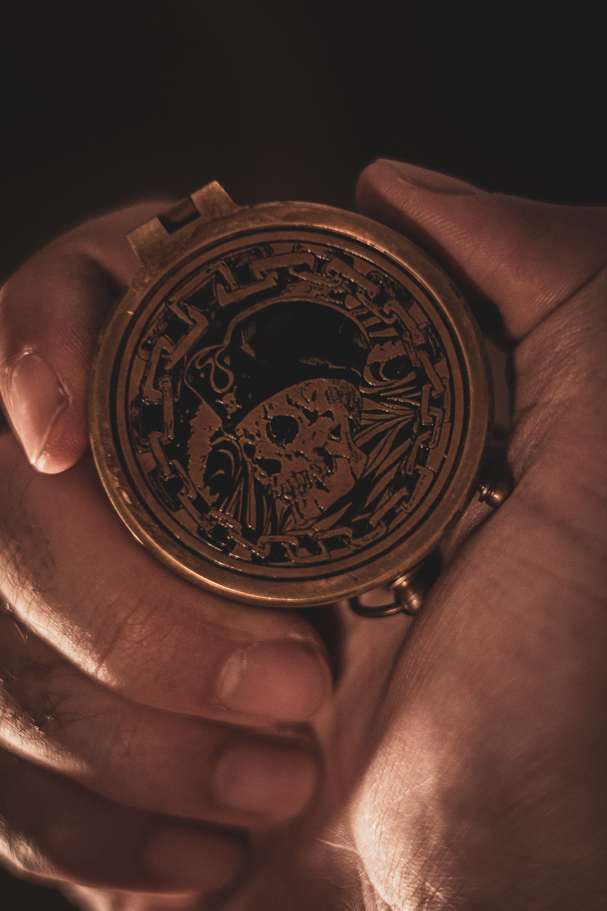 Wave Compass | Engraved Brass