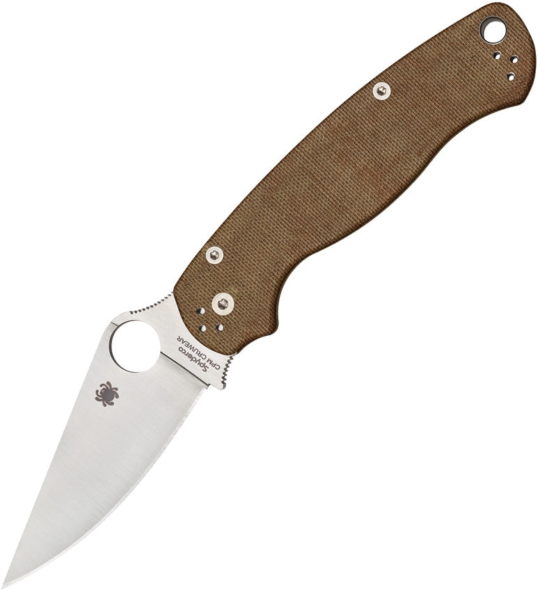 Para Military 2 Brown Canvas Micarta | CRUWEAR