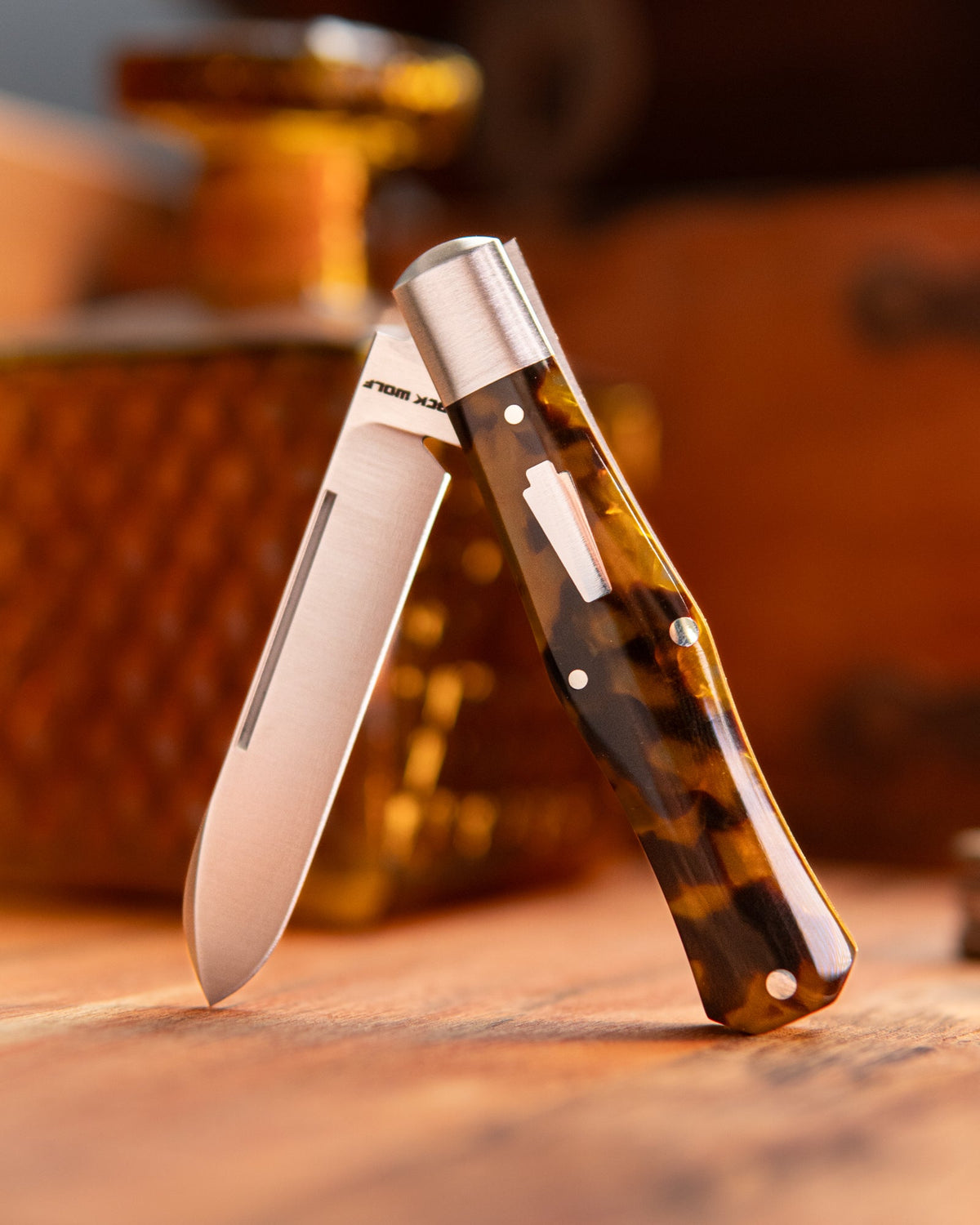 The Jack Wolf Knives Gateway Coffin: Our Kirinite Tortoise Shell Exclusive