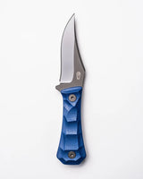 Pocket Bowie Deadhead Fixed | Blue Micarta + Grey PVD 14C28N