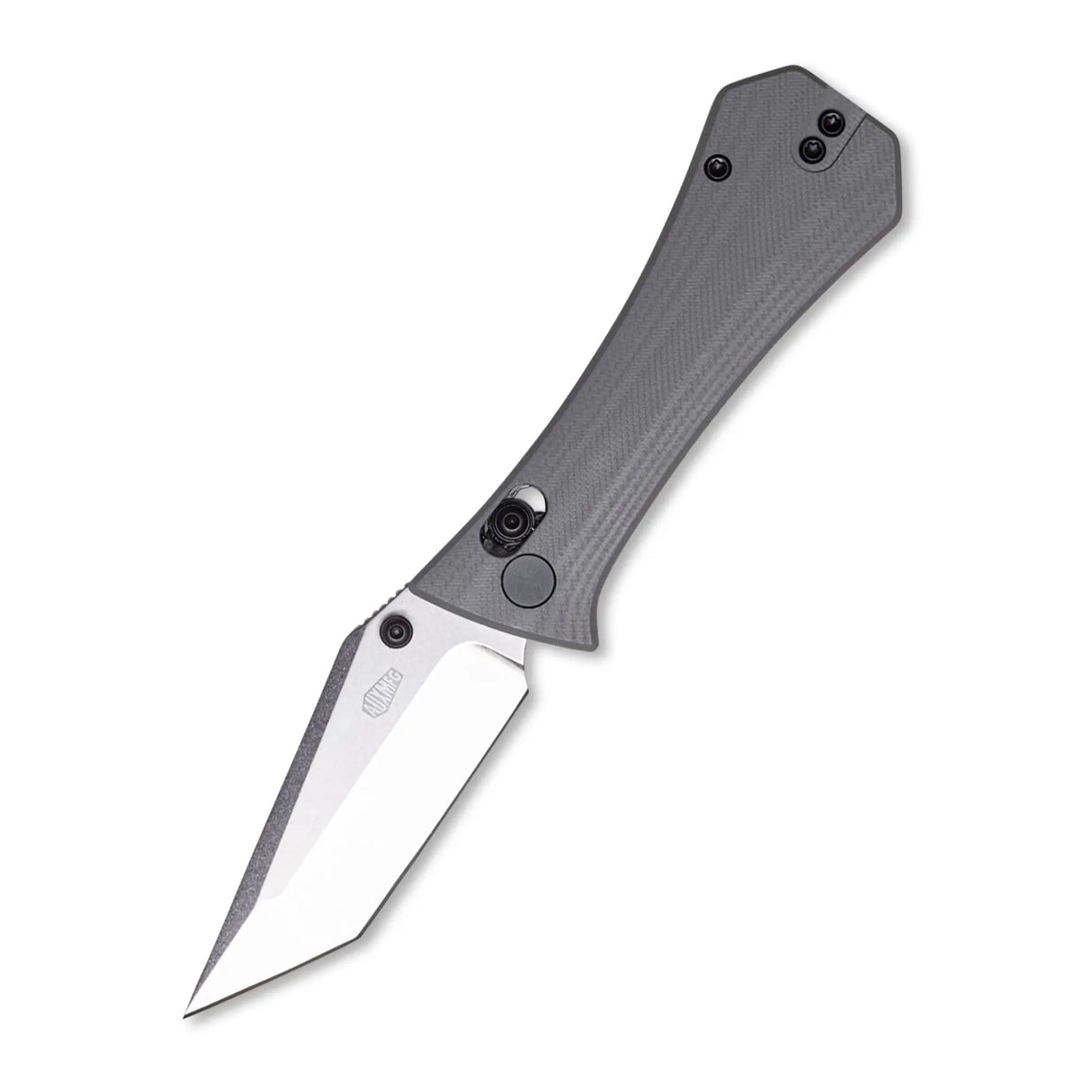 Coffin Tanto Deadhead Crossbar | Grey G10 + Stonewash 14C28N