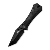 Coffin Tanto Deadhead Crossbar | Black Micarta + Black 14C28N