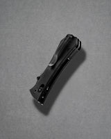 Coffin Tanto Deadhead Crossbar | Black Micarta + Black 14C28N