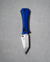 Coffin Tanto Deadhead Crossbar | Blue Micarta + 14C28N