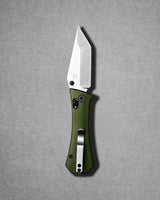 Coffin Tanto Deadhead Crossbar | Green Micarta + 14C28N