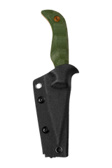 Karl Jr Deadhead Fixed | Green Micarta + Rose Gold PVD 14C28N