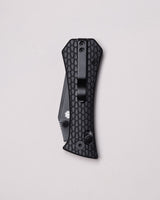 Coffin Tanto Deadhead Crossbar | Black Aluminium + Black PVD 14C28N