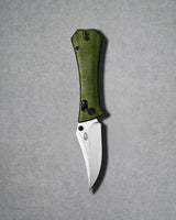 Pocket Bowie Deadhead Crossbar | Green Micarta + 14C28N