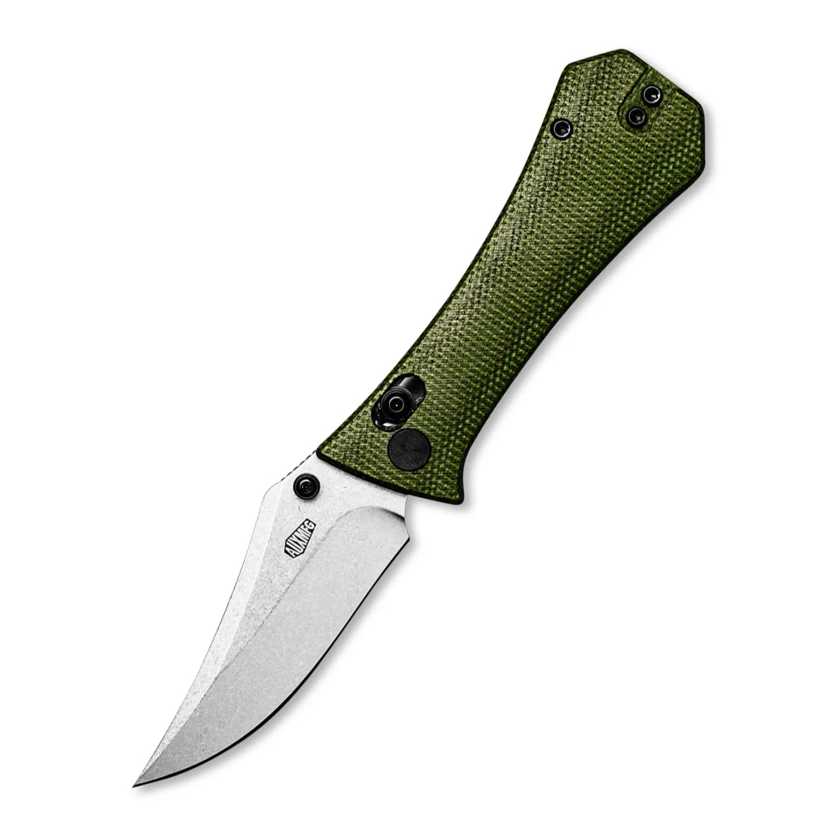 Pocket Bowie Deadhead Crossbar | Green Micarta + 14C28N