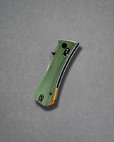 Pocket Bowie Deadhead Crossbar | Green Micarta + 14C28N