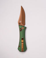 Pocket Bowie Deadhead Crossbar | Green Aluminium + Rose PVD 14C28N