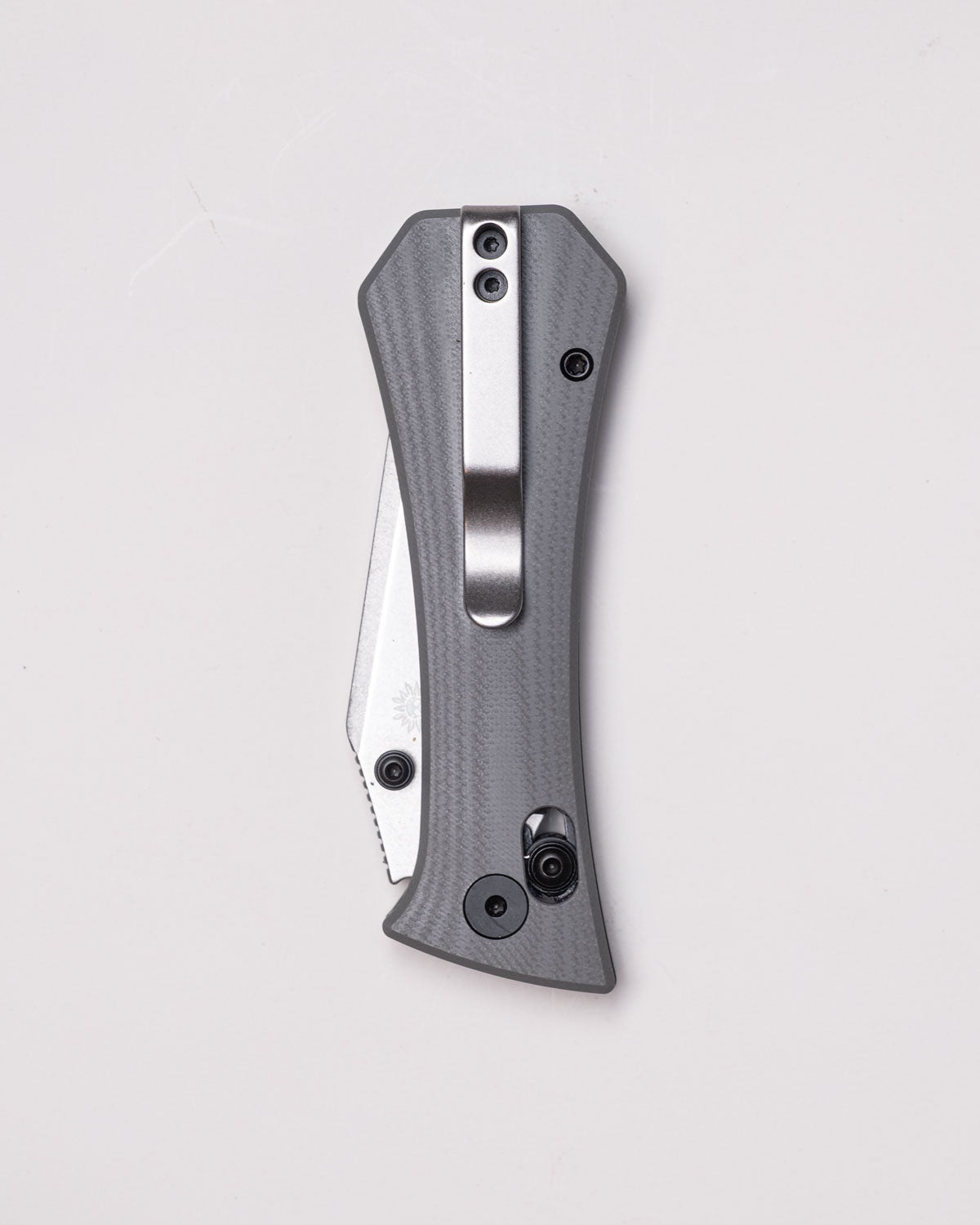 Coffin Tanto Deadhead Crossbar | Grey G10 + Stonewash 14C28N