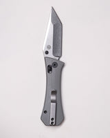 Coffin Tanto Deadhead Crossbar | Grey G10 + Stonewash 14C28N