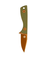 Runt Deadhead Fixed | Green G10 + Rose Gold PVD 14C28N