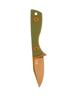 Runt Deadhead Fixed | Green G10 + Rose Gold PVD 14C28N