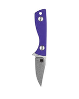 Runt Deadhead Fixed | Purple G10 + Stonewash 14C28N